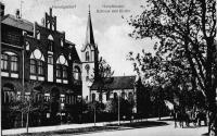 Hauptstrasse, Rathaus und Kirche