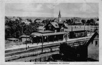 Panorama mit Bahnhof