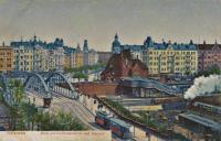 Halensee, Blick auf Kurfürstendamm und Bahnhof